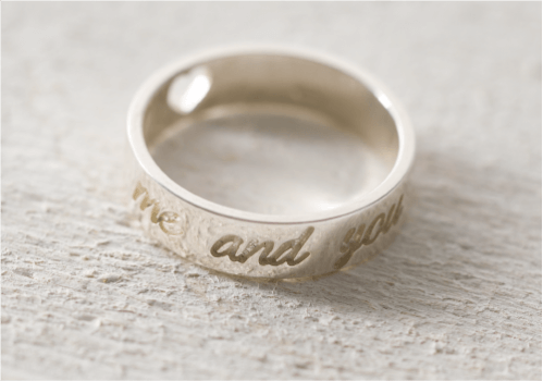 personalized rings, text ring, name rings